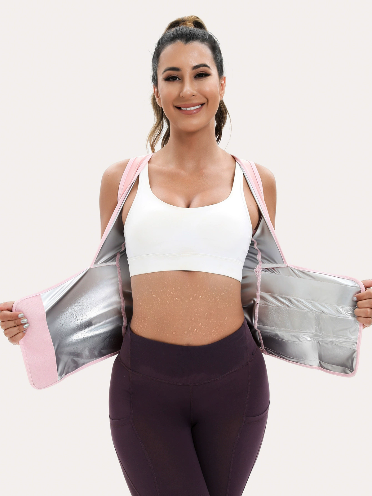 🔥 Fitness Deal – Women's Zip-Up Sculpting Vest 💪 Snug Support & Flexible Comfort for Gym, Running & Training 🏃♀️