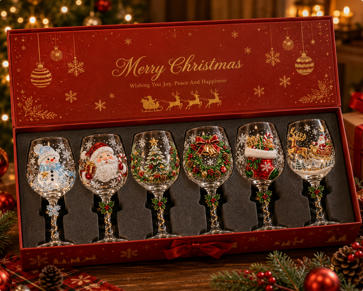 ๐
The Perfect Christmas Gift | 3D Handcrafted Wine Glass Collection ๐ท