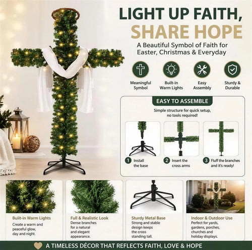 ✝️ Crossmas Tree™ 🎄 A Meaningful Christmas Symbol Of Faith & Hope