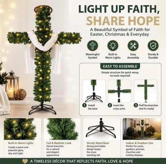 ✝️ Crossmas Tree™ 🎄 A Meaningful Christmas Symbol Of Faith & Hope