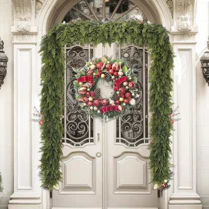 6FT Real Touch Cedar Garland 2-Pack | Christmas Mantel Decor