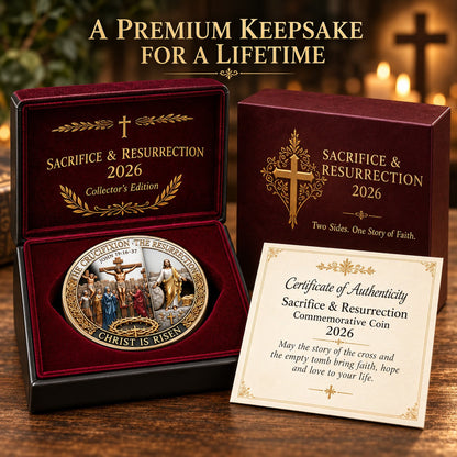 Two Sides, One Promise – Crucifixion & Resurrection Commemorative Coin