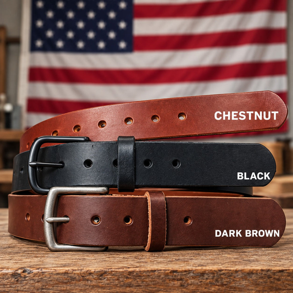 🔥 100% Handmade Full-Grain Buffalo Leather Belt – Built to Last