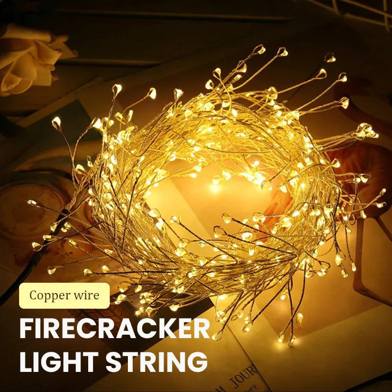 🎁LED Copper Wire Firecracker Light String