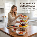 🍓2-Tier / 3-Tier Fruit Basket. Countertop Fruit Bowl(Includes Stand