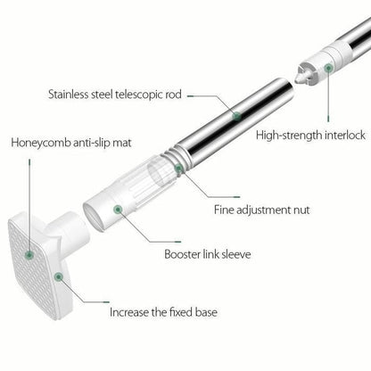 🛠️❌Drill-Free Adjustable Tension Rod – No Holes, No Damage, Instant Install