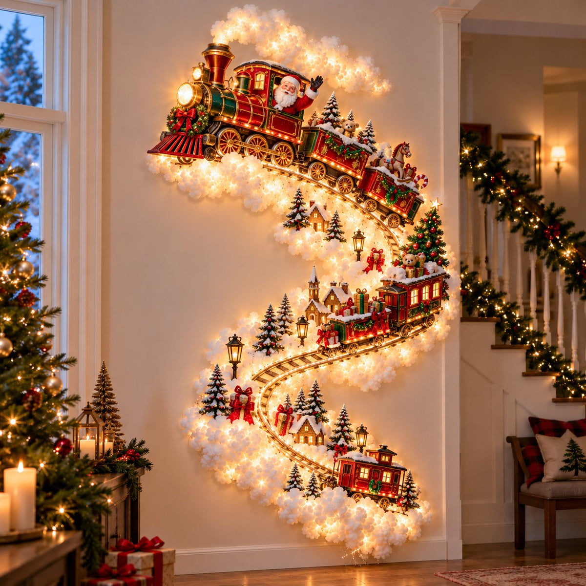 ✨ Enchanted Christmas Trail Wall Light | A Little Holiday Magic After Dark
