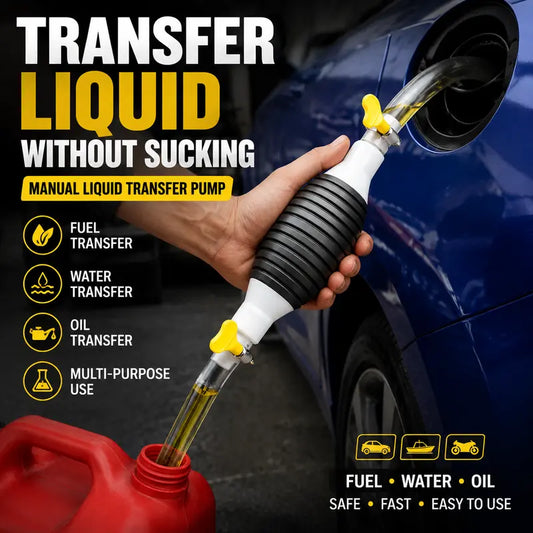 ⛽Manual Siphon Pump Kit,Liquid Transfer Pump for Fuel Water Oil, Car Boat Motorcycle