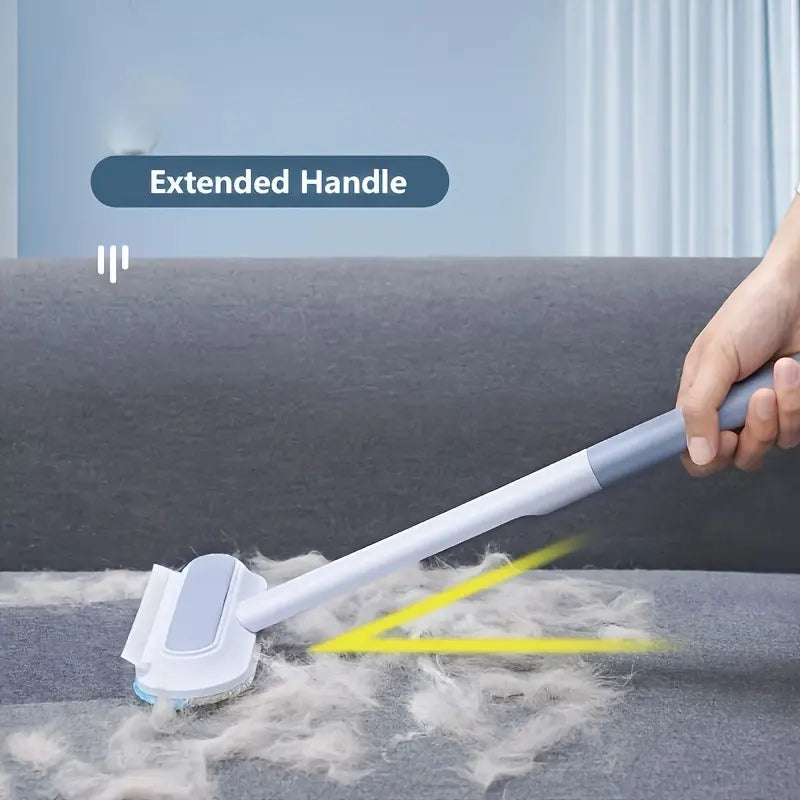 🐾 Upgraded Reusable Extra-Long Pet Hair Remover Brush