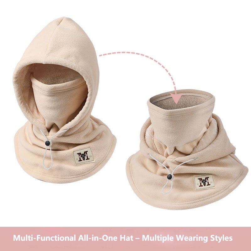💥2025 HOT SALE💥One-piece flannel warm mask hat