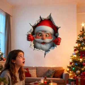 🎅 Santa Claus Wall Sticker | Peel & Stick Christmas Decor 🎄✨