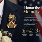 🕯️9/11 Never Forget 25th Anniversary Commemorative Lapel Pin