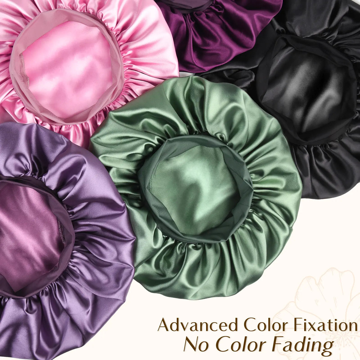 Hair Bonnet for Sleeping Double Layer Satin Bonnets 😴