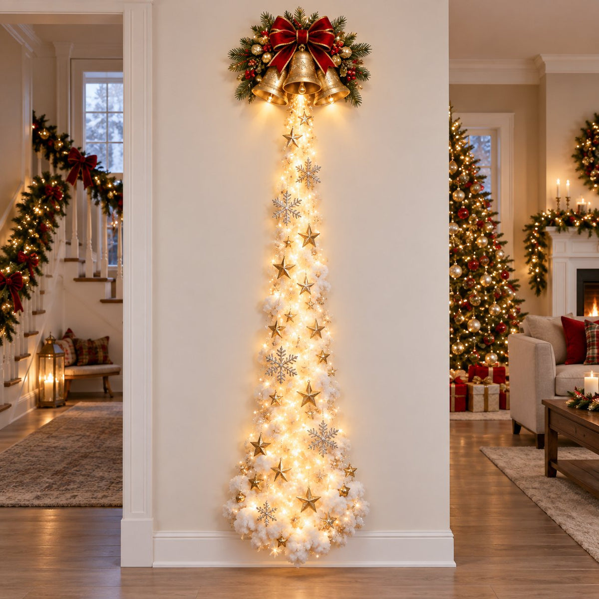 ✨ Enchanted Christmas Trail Wall Light | A Little Holiday Magic After Dark