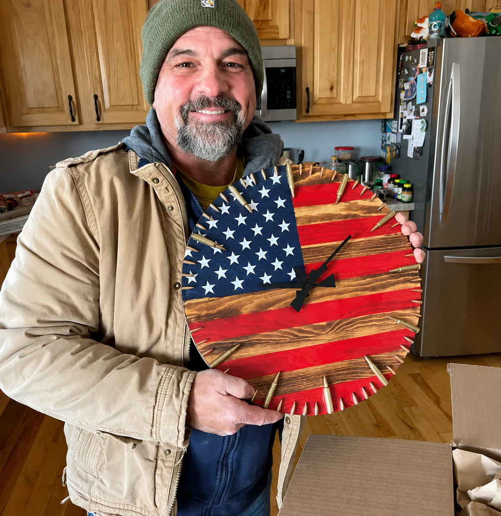 🔥100% Handmade America 250TM Heritage Clock(Jake Wilson Handmade®) - BUY 2 FREE SHIPPING