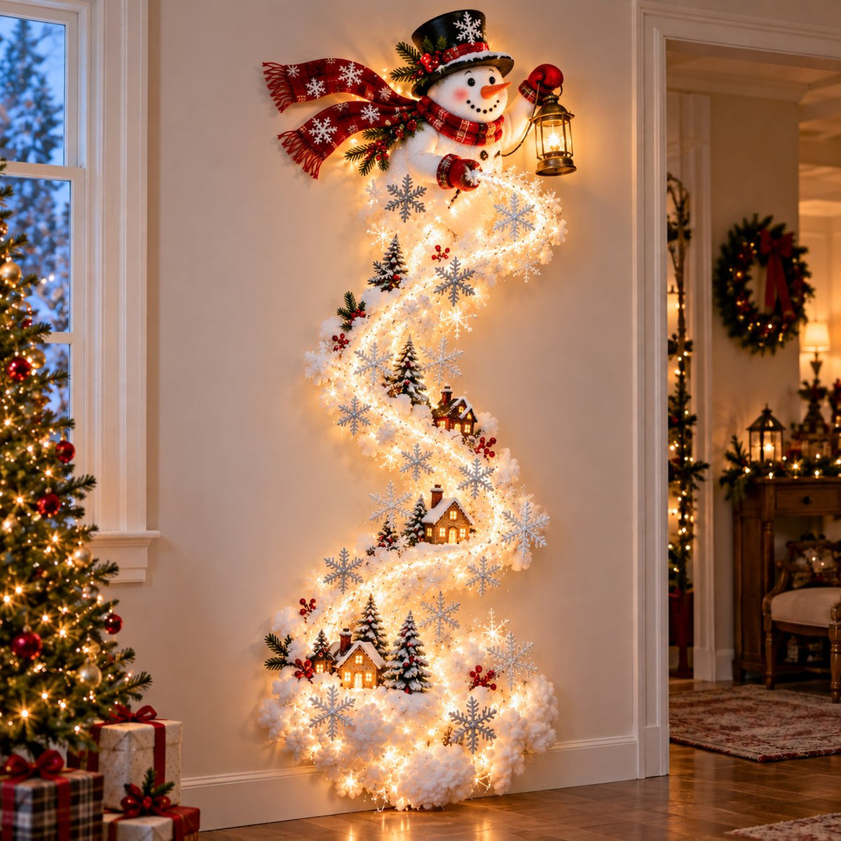 ✨ Enchanted Christmas Trail Wall Light | A Little Holiday Magic After Dark