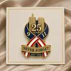 🕯️9/11 Never Forget 25th Anniversary Commemorative Lapel Pin