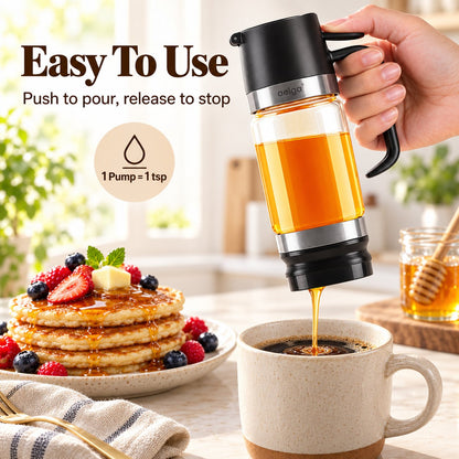 🍯 12oz No-Drip Honey Dispenser with Base