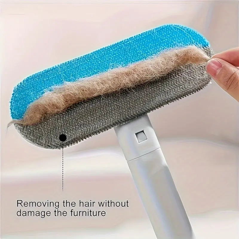 🐾 Upgraded Reusable Extra-Long Pet Hair Remover Brush