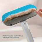 🐾 Upgraded Reusable Extra-Long Pet Hair Remover Brush