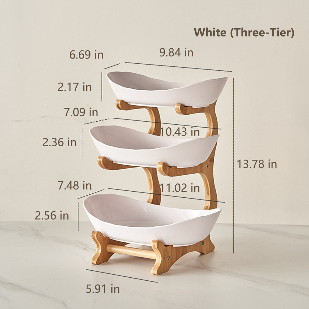 🍓2-Tier / 3-Tier Fruit Basket. Countertop Fruit Bowl(Includes Stand