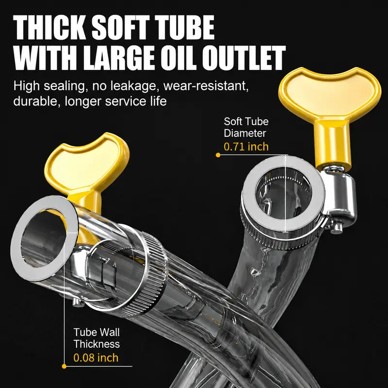 ⛽Manual Siphon Pump Kit,Liquid Transfer Pump for Fuel Water Oil, Car Boat Motorcycle
