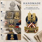 🕯️9/11 Never Forget 25th Anniversary Commemorative Lapel Pin