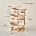 🍓2-Tier / 3-Tier Fruit Basket. Countertop Fruit Bowl(Includes Stand