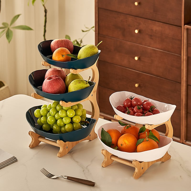 🍓2-Tier / 3-Tier Fruit Basket. Countertop Fruit Bowl(Includes Stand