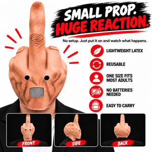 Uncanny Smile Reaction Mask – Halloween Prank & Party Mask