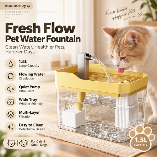 🐶 Fresh Flow Pet Water Fountain for Cats & Dogs
