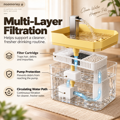 🐶 Fresh Flow Pet Water Fountain for Cats & Dogs