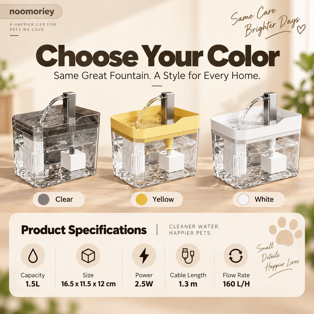 🐶 Fresh Flow Pet Water Fountain for Cats & Dogs