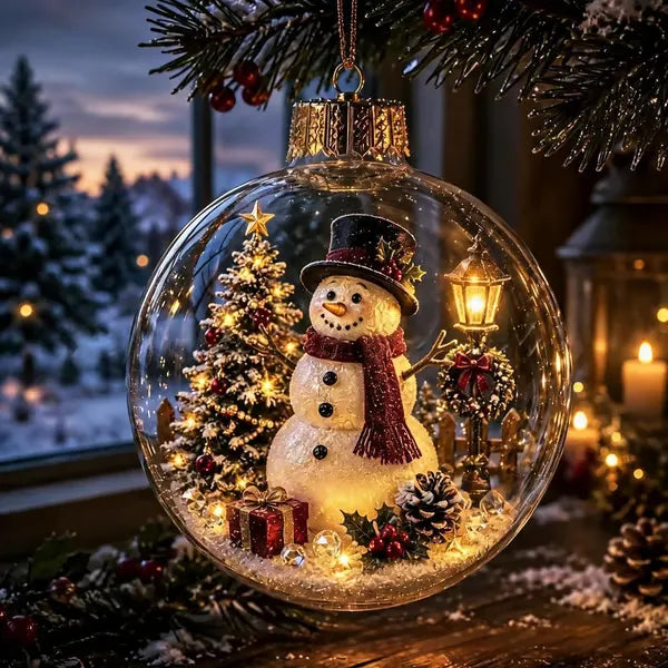 🔥LAST DAY 50% OFF - 🎄Glowing Christmas Ornament – A Tiny Winter World in Your Hands