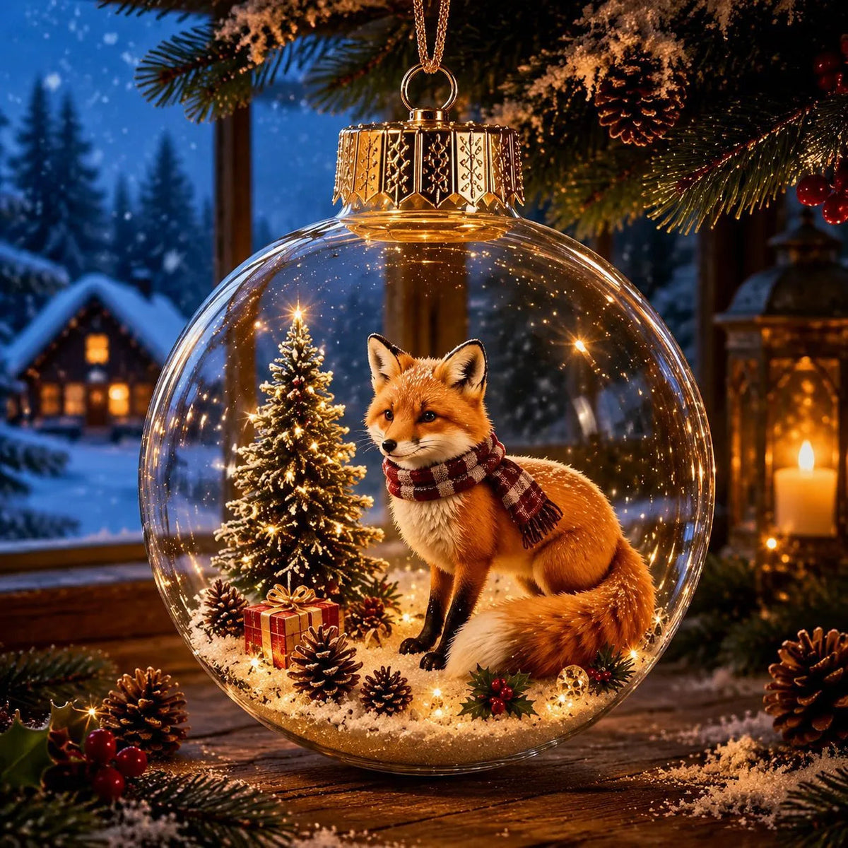 🔥LAST DAY 50% OFF - 🎄Glowing Christmas Ornament – A Tiny Winter World in Your Hands