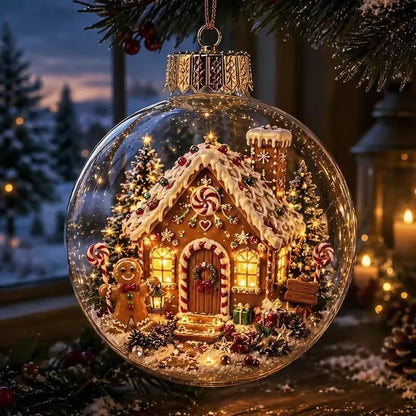 🔥LAST DAY 50% OFF - 🎄Glowing Christmas Ornament – A Tiny Winter World in Your Hands