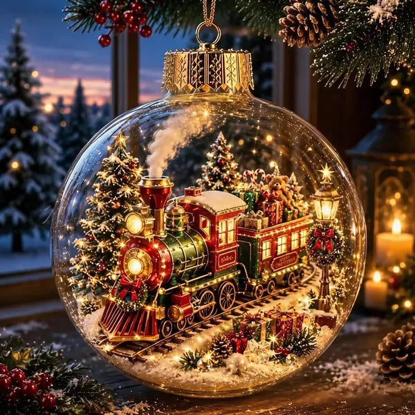 🔥LAST DAY 50% OFF - 🎄Glowing Christmas Ornament – A Tiny Winter World in Your Hands