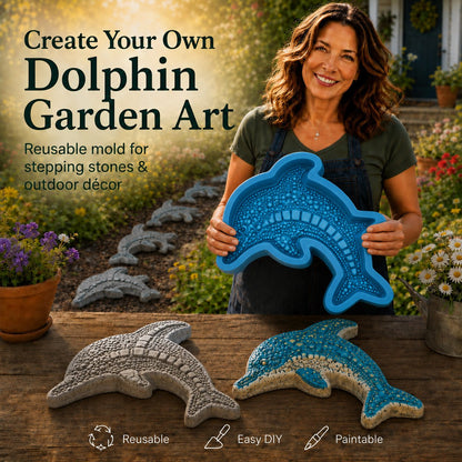 🌊 Reusable Ocean Theme Garden Art Mold – Make Your Garden Truly One of a Kind