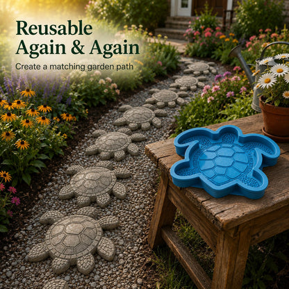 🌊 Reusable Ocean Theme Garden Art Mold – Make Your Garden Truly One of a Kind
