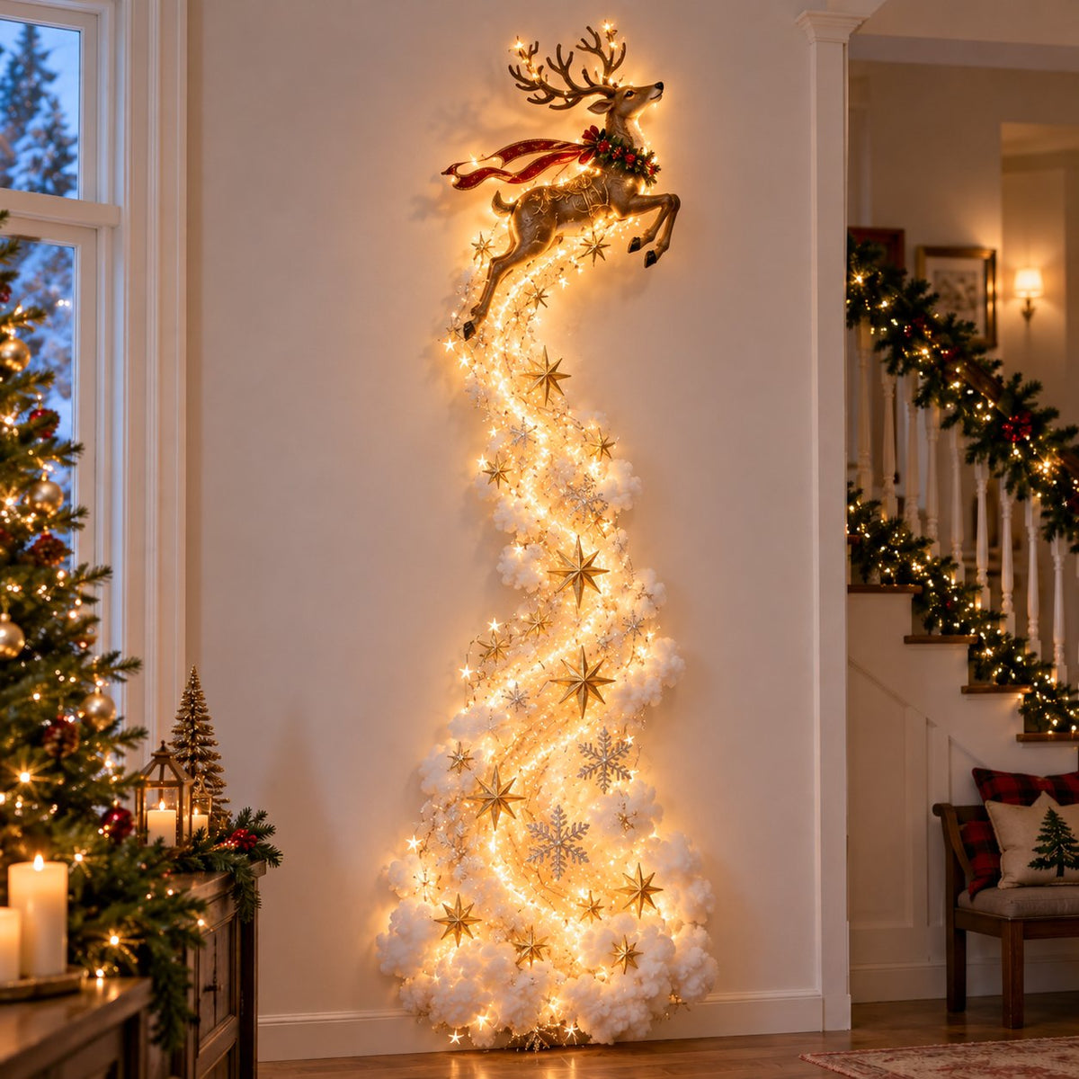✨ Enchanted Christmas Trail Wall Light | A Little Holiday Magic After Dark