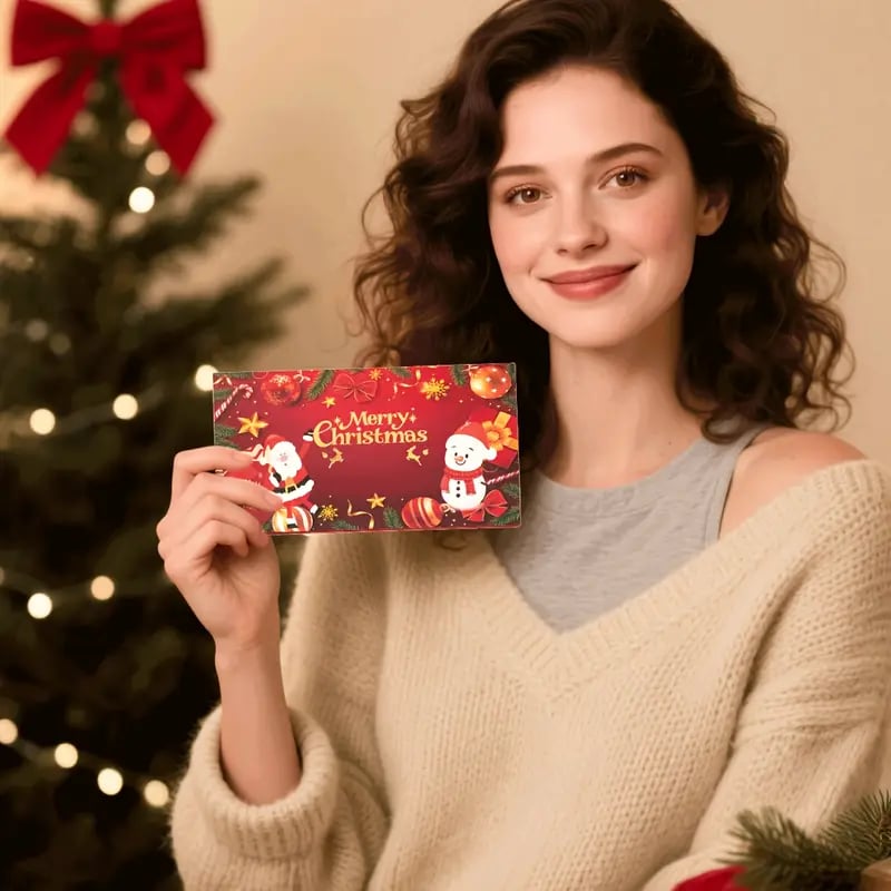 🏆Flash Sale⚡ 50K+ SOLD! Almost Gone-🎅💸Christmas Cash Gift Envelope– A creative way to give cash this Christmas!