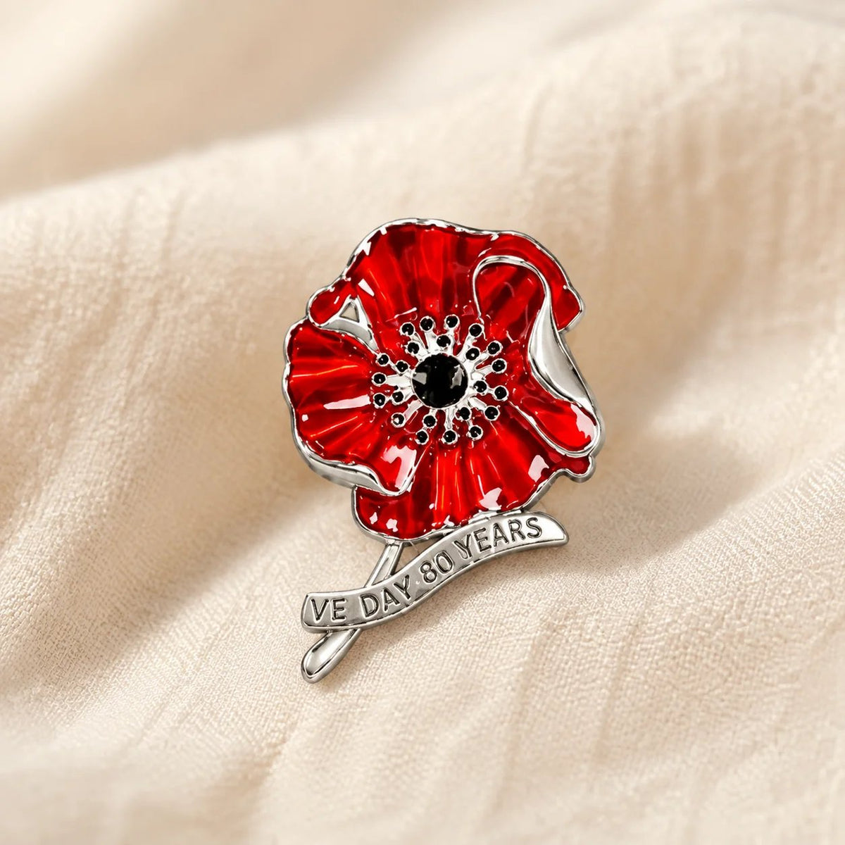 🎁VE Day 80 Poppy Brooch | Limited Edition Anniversary Keepsake