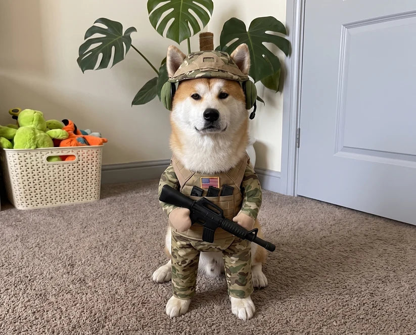 The "American Hero" Dog Costume (Easy, Adjustable Fit)
